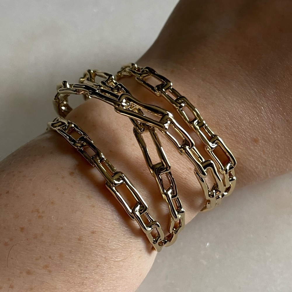 14k Gold Plated Alexis Bittar Cuff Bracelet